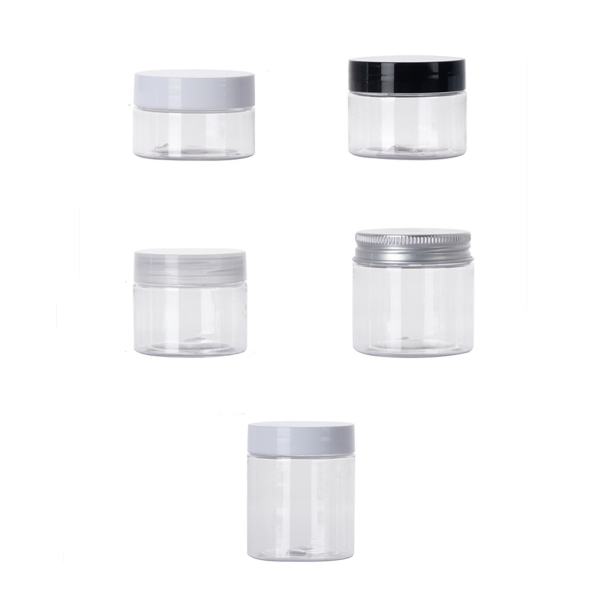 Mason Jar 8Oz - ขวดพลาสติก PET ทรงกลม ขนาด 50/100/120 กรัม