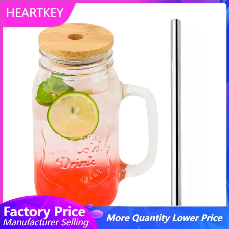 Mason Jar 8Oz - น้ําผลไม้แบบใช้ซ้ําได้แก้วน้ําเย็นขวดGradient Old Fashioned 16 Oz Mason
