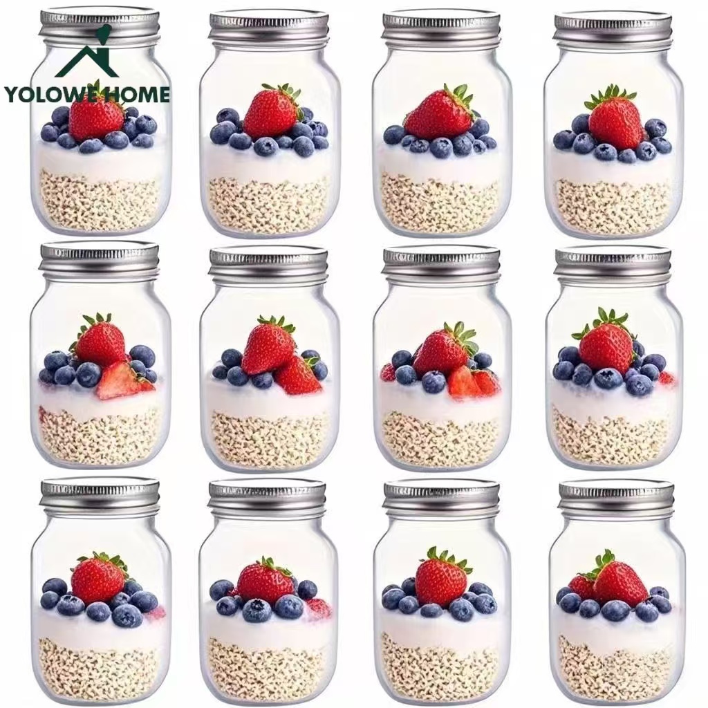 Mason Jar 8Oz - 6 ชิ้น, 12 ชิ้น, 500 มล./16