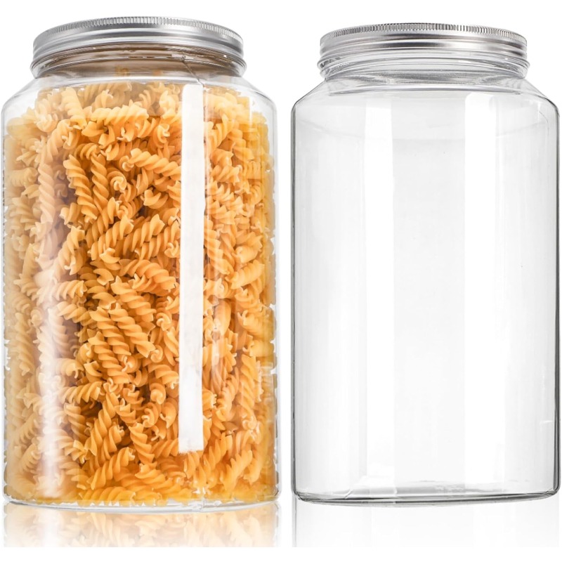 Mason Jar 8Oz - ขวดพลาสติกใสขนาด 1 แกลลอน 1 แพ็ค -