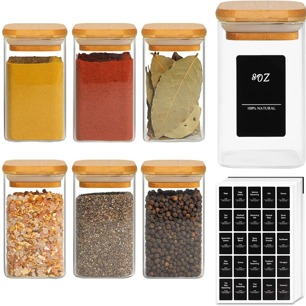 ขวดแก้วใส่เครื่องเทศพร้อมฝาไม้ - Mason Jar 8Oz บทวิจารณ์และราคา