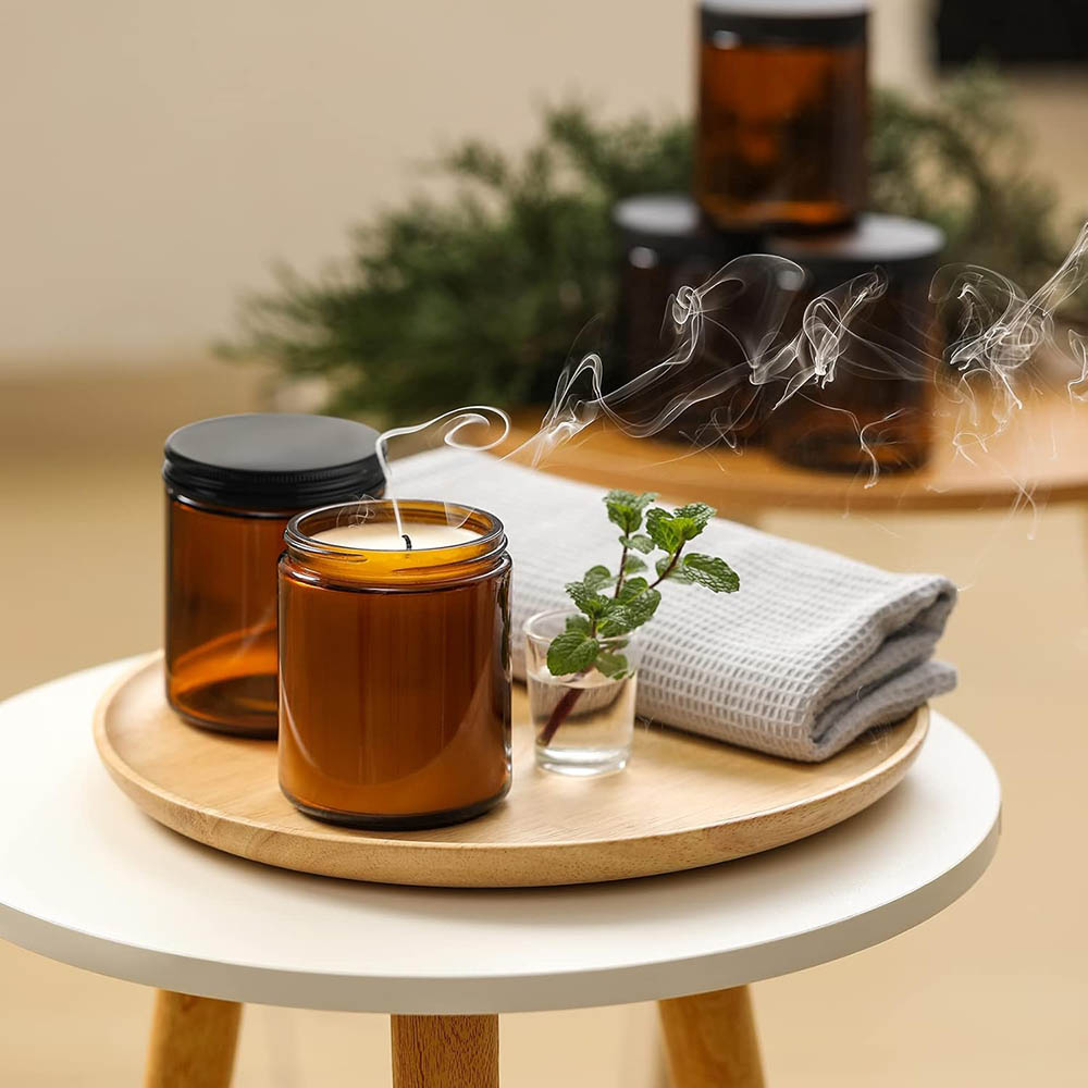 ขวดแก้วสีอำพันขนาด 8 ออนซ์ พร้ - Mason Jar 8Oz บทวิจารณ์และราคา