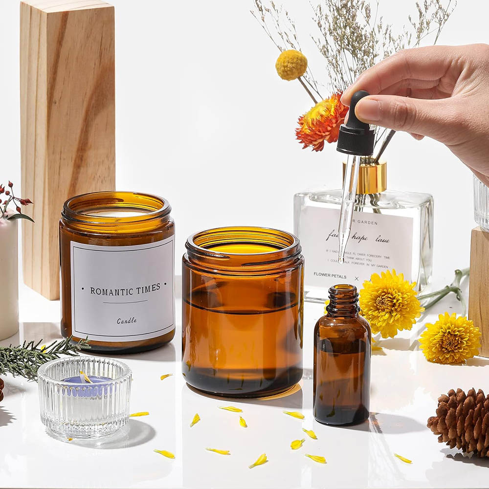 ขวดแก้วสีอำพันขนาด 8 ออนซ์ พร้ - Mason Jar 8Oz บทวิจารณ์และราคา