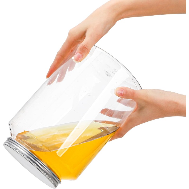 ขวดพลาสติกใสขนาด 1 แกลลอน 1 แพ - Mason Jar 8Oz บทวิจารณ์และราคา
