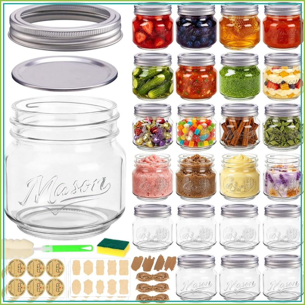 ขวดโหลแก้วขนาด 8 ออนซ์ พร้อมฝา - Mason Jar 8Oz บทวิจารณ์และราคา