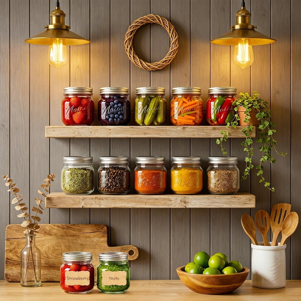 ขวดโหลแก้วขนาด 8 ออนซ์ พร้อมฝา - Mason Jar 8Oz บทวิจารณ์และราคา