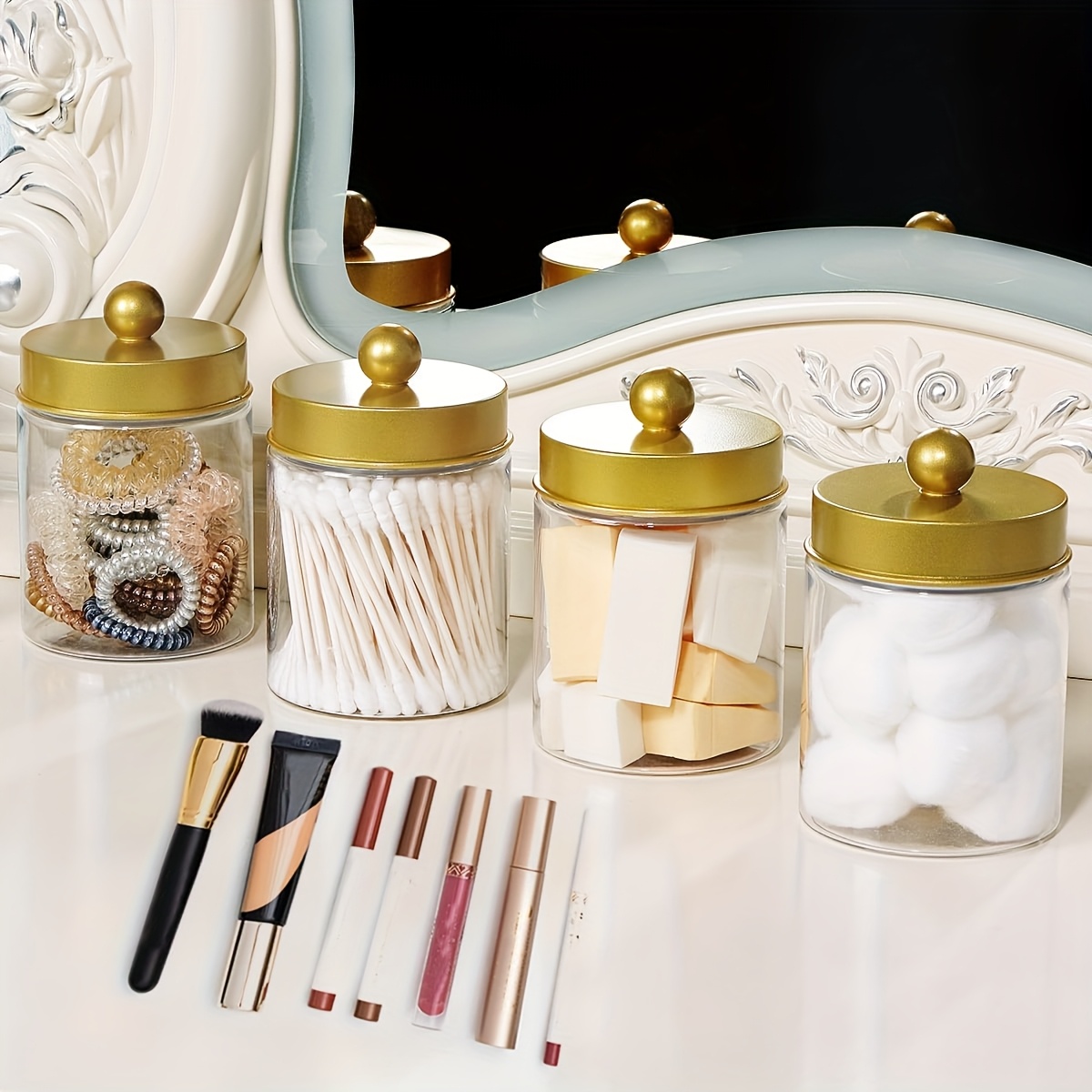 ที่ใส่สำลี - ขวดพลาสติกขนาด 8  - Mason Jar 8Oz บทวิจารณ์และราคา