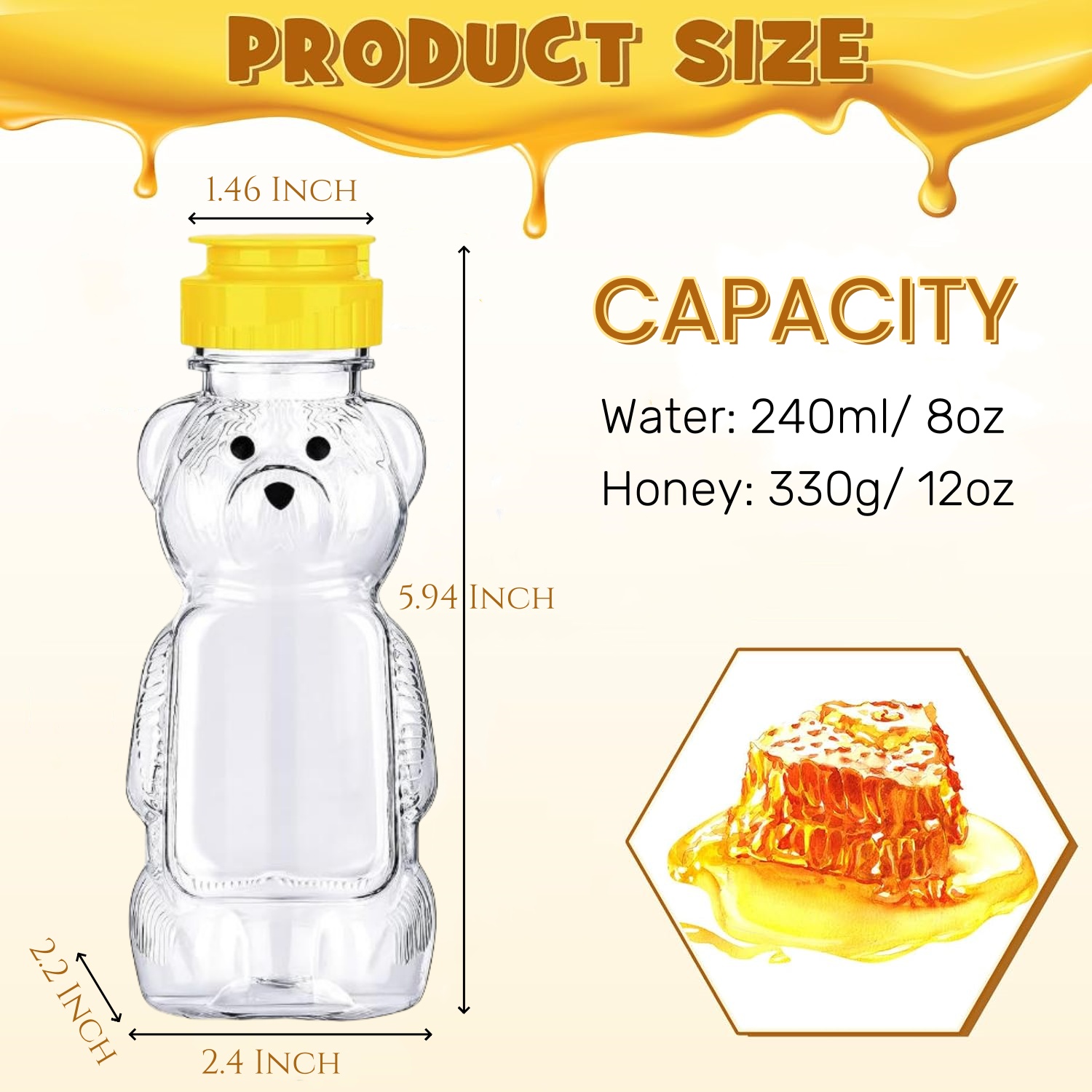 12-36pcs พลาสติกหมีน้ําผึ้ง Ja - Mason Jar 8Oz บทวิจารณ์และราคา