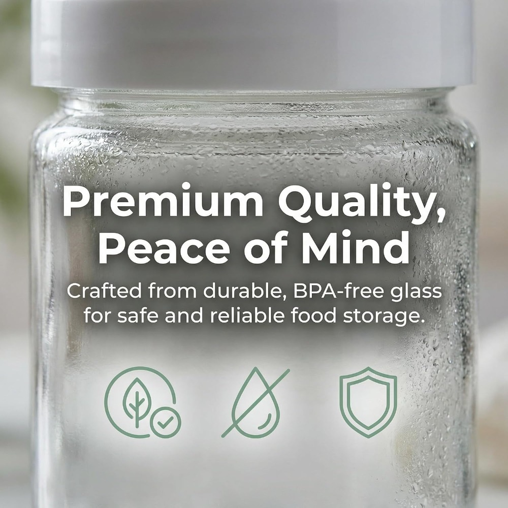 ชุดโหลแก้วแบบมีฝาปิดสุญญากาศ ข - Mason Jar 8Oz บทวิจารณ์และราคา