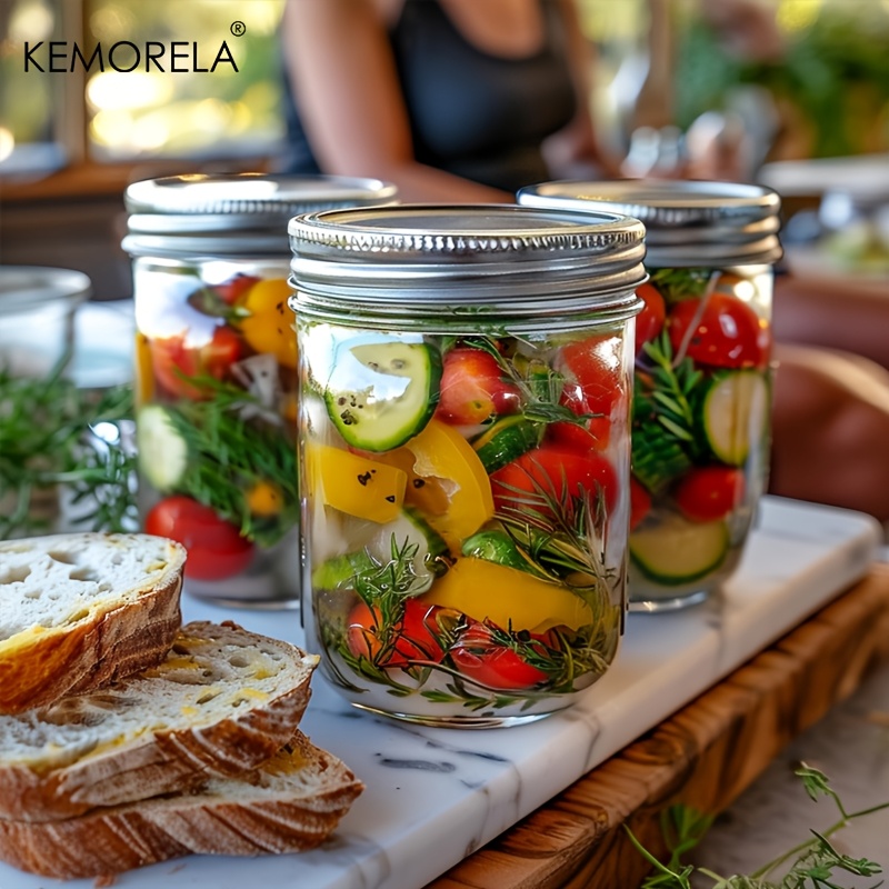 KEMORELA Mason Jars 350ML พร้อ - Mason Jar 8Oz บทวิจารณ์และราคา