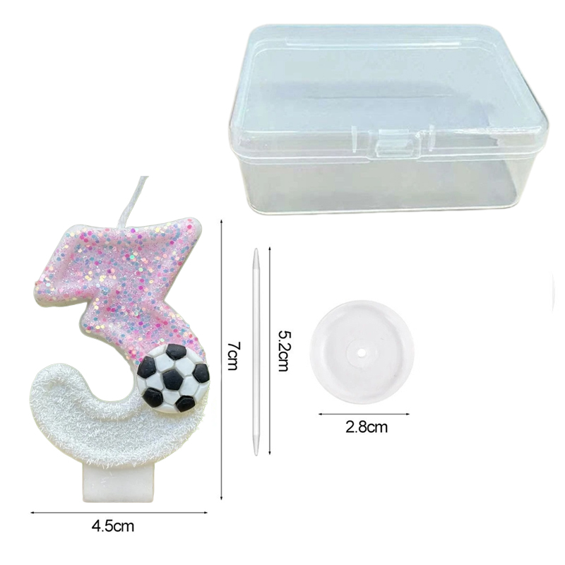 เทียนวันเกิดดิจิตอลรูปฟุตบอลปร - Supplies Of Candle บทวิจารณ์และราคา