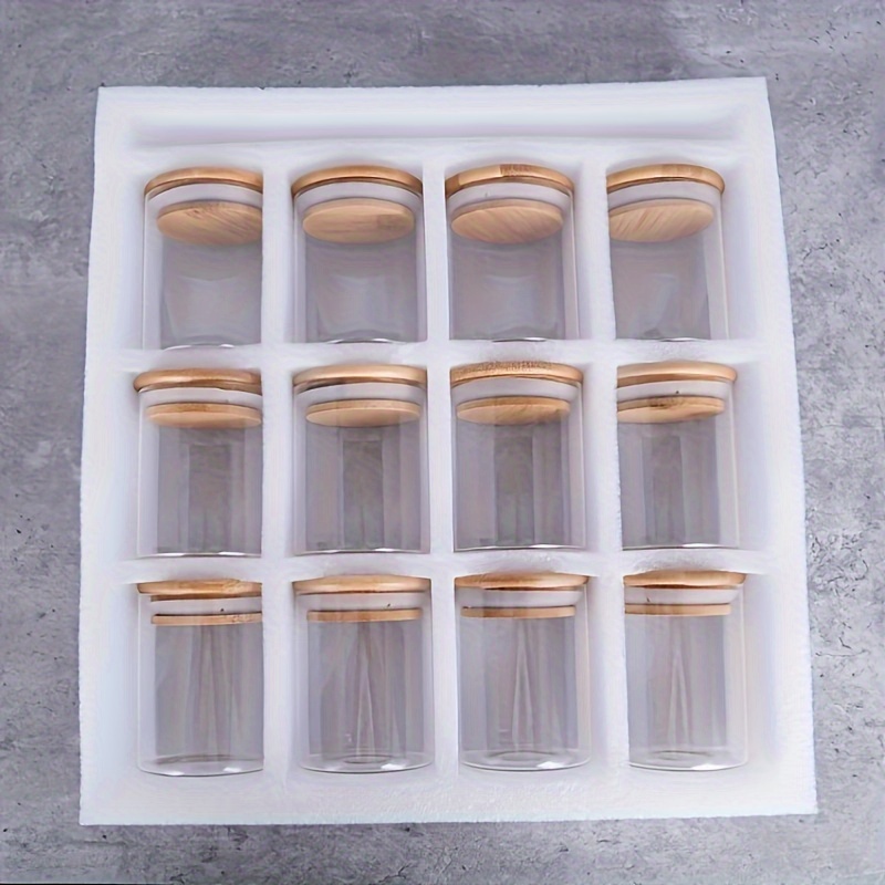 12 ชิ้นแก้วขวดเครื่องเทศที่มีฝ - Mason Jar 8Oz บทวิจารณ์และราคา